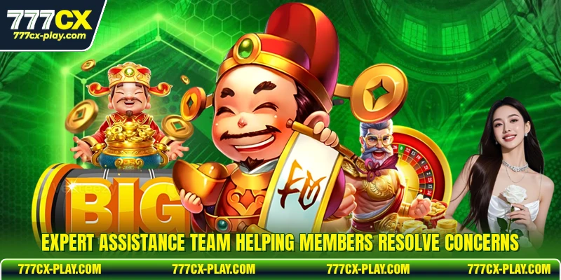 Expert assistance team helping members resolve concerns